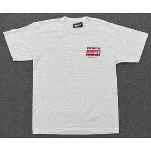 Vintage ESPN Club Shirt Womens XL Gray Walt Disney World‎ Sports Crew Tee